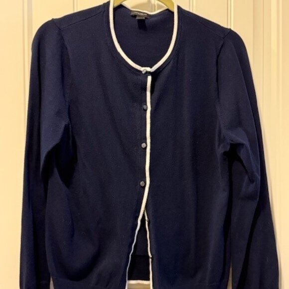 Ann Taylor Navy “Ann Cardigans” – Excellent Condition (set of 2) - Picture 4 of 5